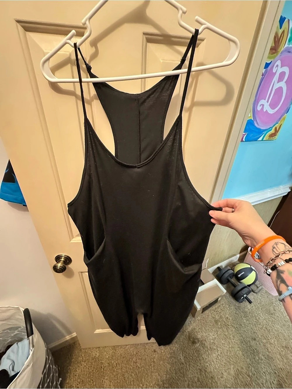 SHIEN Black One-Piece Romper Size XL